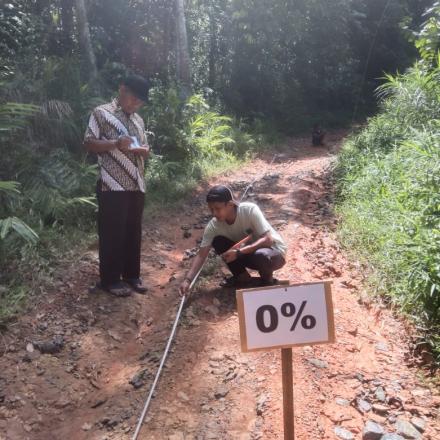 PAMBAKAL PERSIAPKAN PEMBANGUNAN FISIK PERBAIKAN JALAN DI DESA GUNUNG ULIN TAHUN 2024